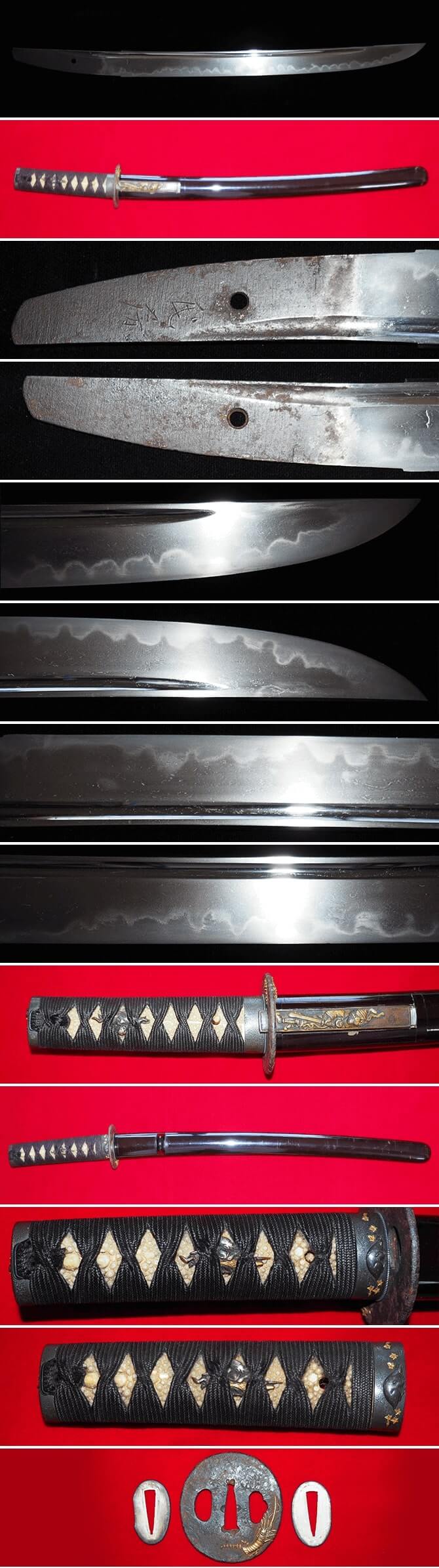 脇差-045　氏房（備前守、若狭守）生拵付　特別保存鑑定付